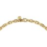 20 Inch 14K Yellow Gold Solid Faceted Men's Link Chain Necklace