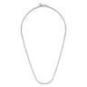 20 Inch 2.5mm 925 Sterling Silver Men's Solid Box Chain Necklace