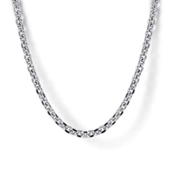 20 Inch 2.85mm 925 Sterling Silver Solid Men's Link Chain Necklace 
