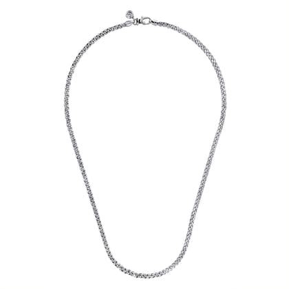 20 Inch 3.2mm 925 Sterling Silver Men's Solid Wheat Chain Necklace 