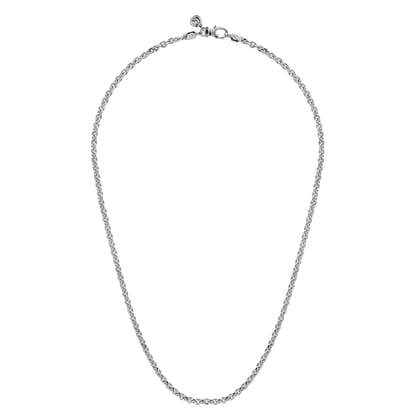 20 Inch 3.6mm 925 Sterling Silver Men's Solid Link Chain Necklace 
