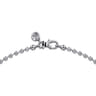 20 Inch 3mm 14K White Gold Men's Hollow Ball Chain Necklace