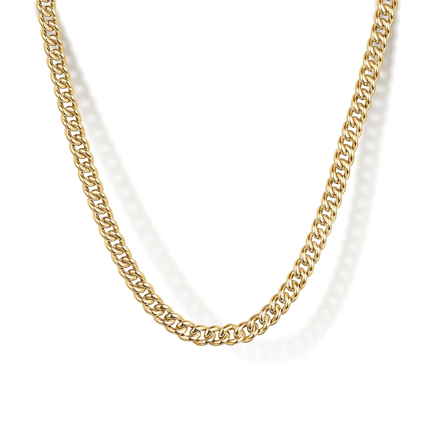 18K selling Gold Mens Chain Necklace 20