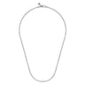 20 Inch 3mm 925 Sterling Silver Men's Hollow Ball Chain Necklace