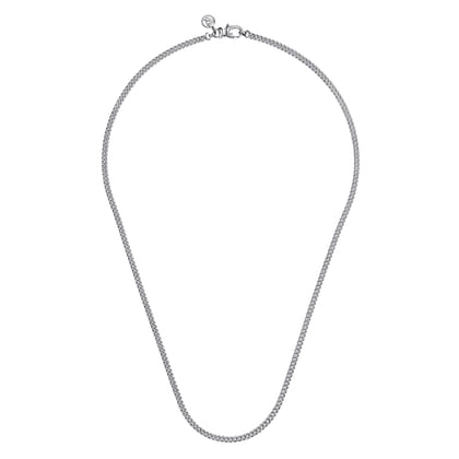 20 Inch 3mm 925 Sterling Silver Men's Solid Cuban Link Chain Necklace