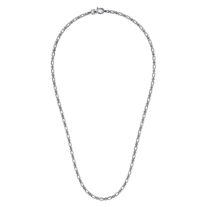 20 Inch 3mm 925 Sterling Silver Men's Solid Figaro Link Chain Necklace