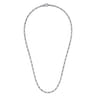 20 Inch 3mm 925 Sterling Silver Men's Solid Figaro Link Chain Necklace