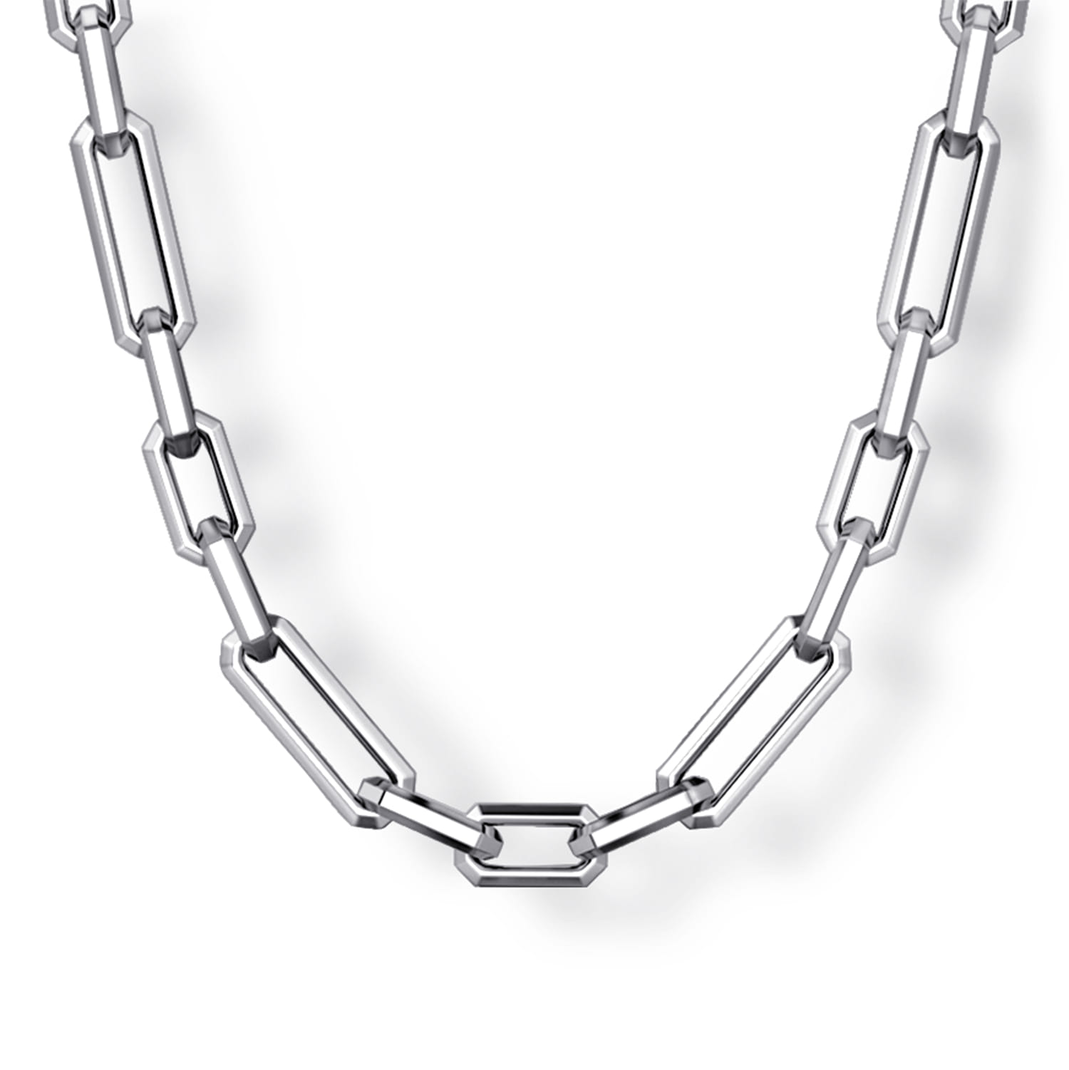 20 Inch 4.2mm 925 Sterling Silver Men's Solid Figaro Link Chain Necklace - Shot 1