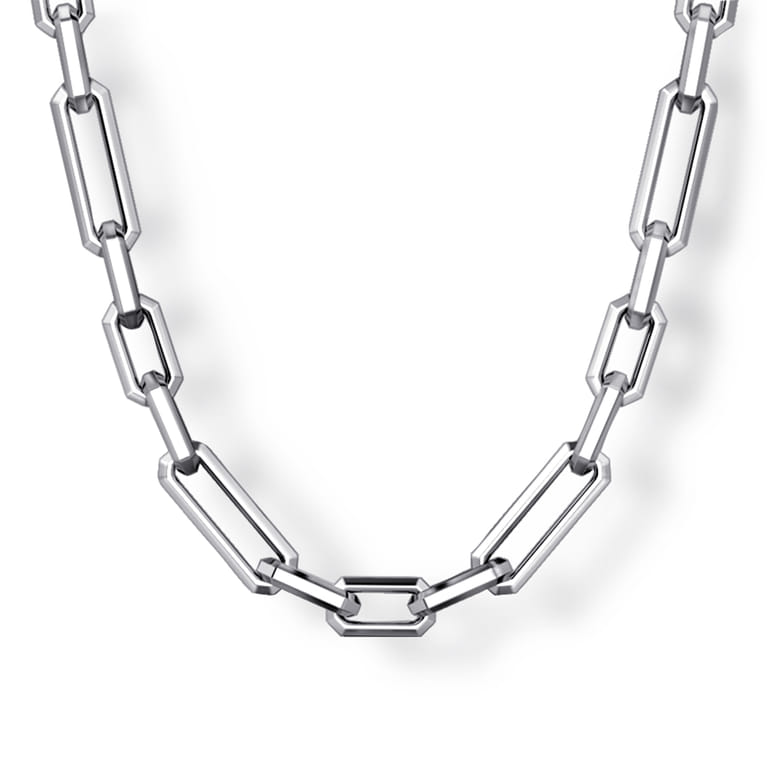 20 Inch 4.2mm 925 Sterling Silver Men's Solid Figaro Link Chain Necklace - Shot 1