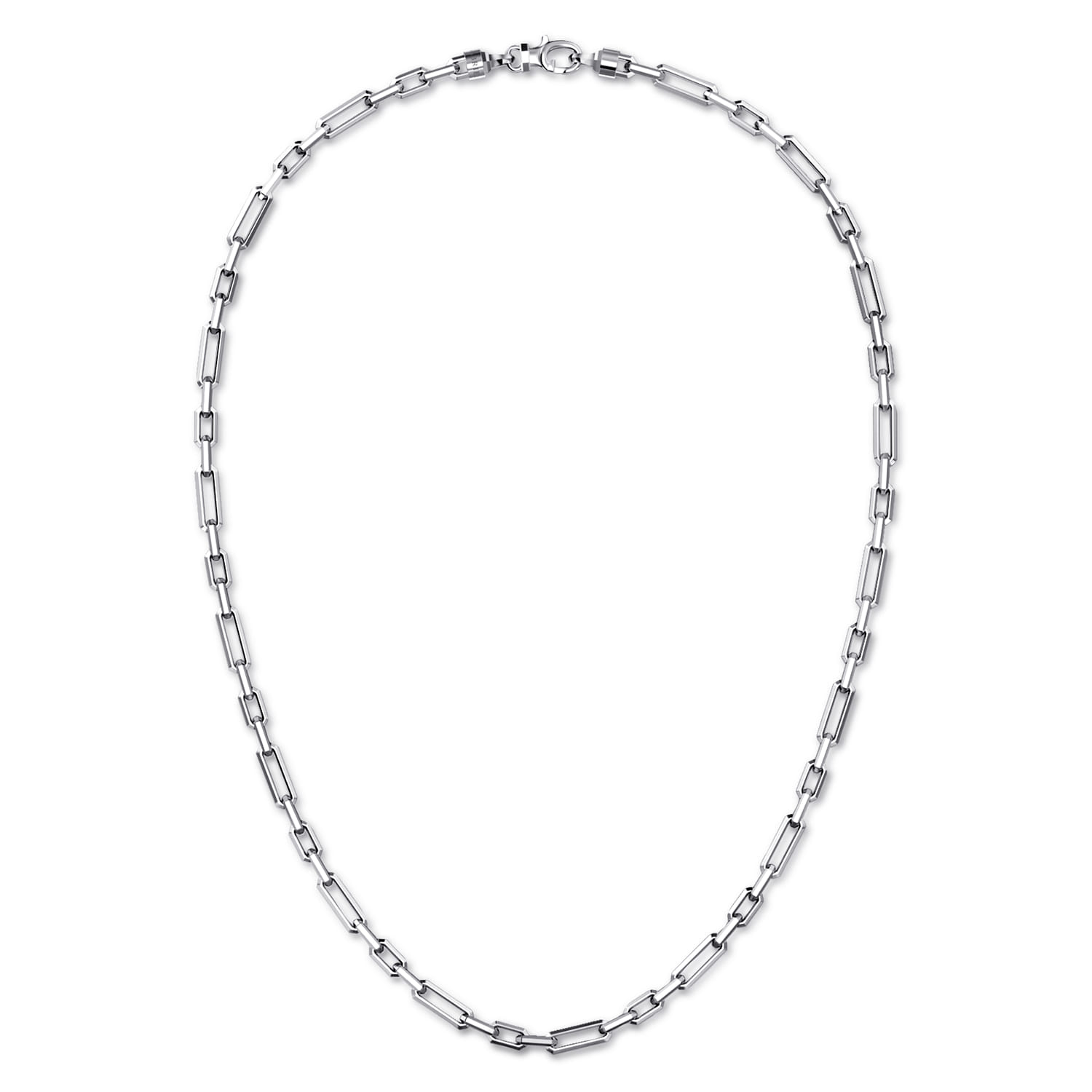 20 Inch 4.2mm 925 Sterling Silver Men's Solid Figaro Link Chain Necklace - Shot 2