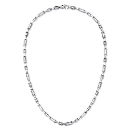 20 Inch 4.2mm 925 Sterling Silver Men's Solid Figaro Link Chain Necklace