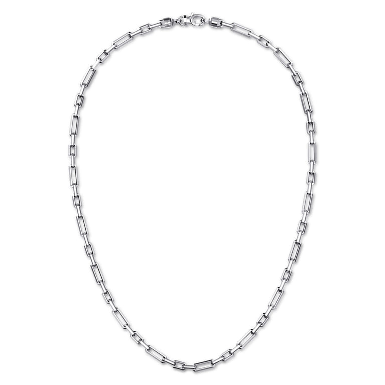 20 Inch 4.2mm 925 Sterling Silver Men's Solid Figaro Link Chain Necklace - Shot 2