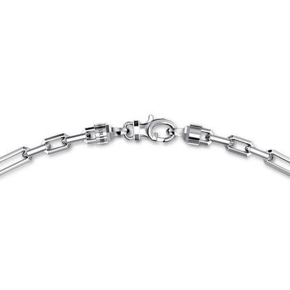 20 Inch 4.2mm 925 Sterling Silver Men's Solid Figaro Link Chain Necklace