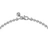 20 Inch 4mm 14K White Gold Men's Hollow Ball Chain Necklace