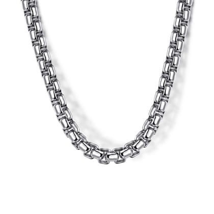 20 Inch 4mm 925 Sterling Silver Solid Men's Round Box Chain Necklace