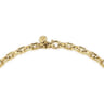20 Inch 5.6mm 14K Yellow Gold Men's Solid Faceted Link Chain Necklace