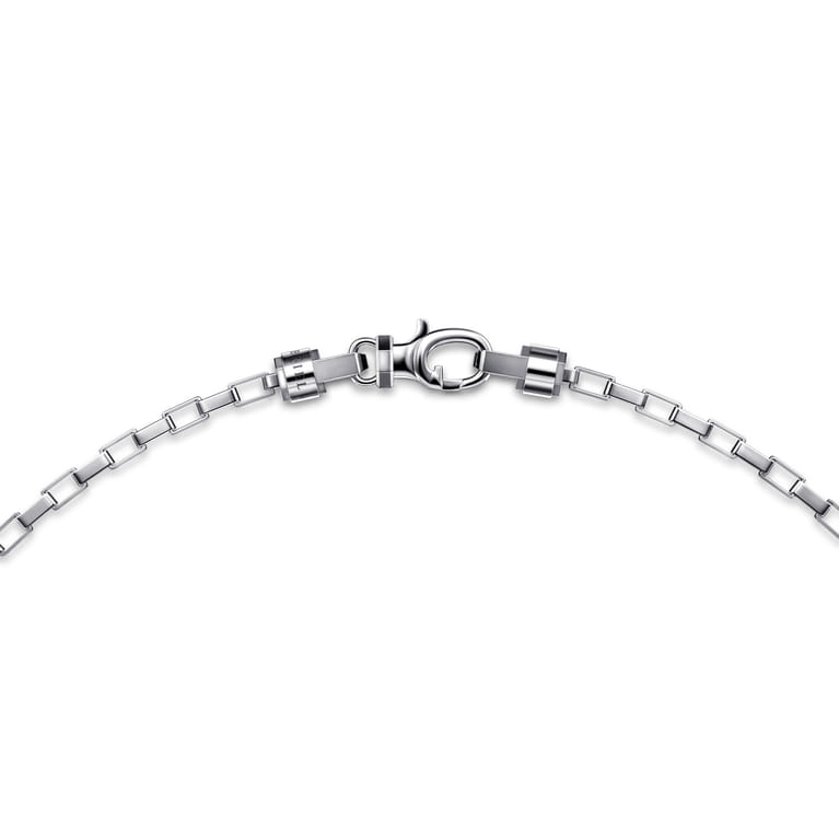 20 Inch 5mm 925 Sterling Silver Men's Solid Box Chain Necklace - Shot 3
