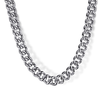 20 Inch 5mm 925 Sterling Silver Men's Solid Cuban Link Chain Necklace