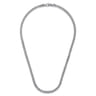 20 Inch 5mm 925 Sterling Silver Men's Solid Cuban Link Chain Necklace