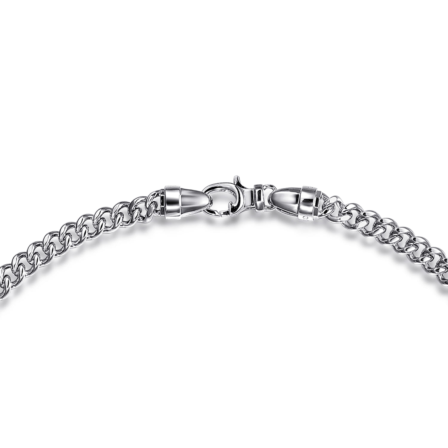 20 Inch 5mm 925 Sterling Silver Men's Solid Cuban Link Chain Necklace - Shot 3
