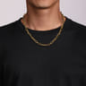 20 Inch 6.4mm 14K Yellow Gold Figaro Chain Necklace