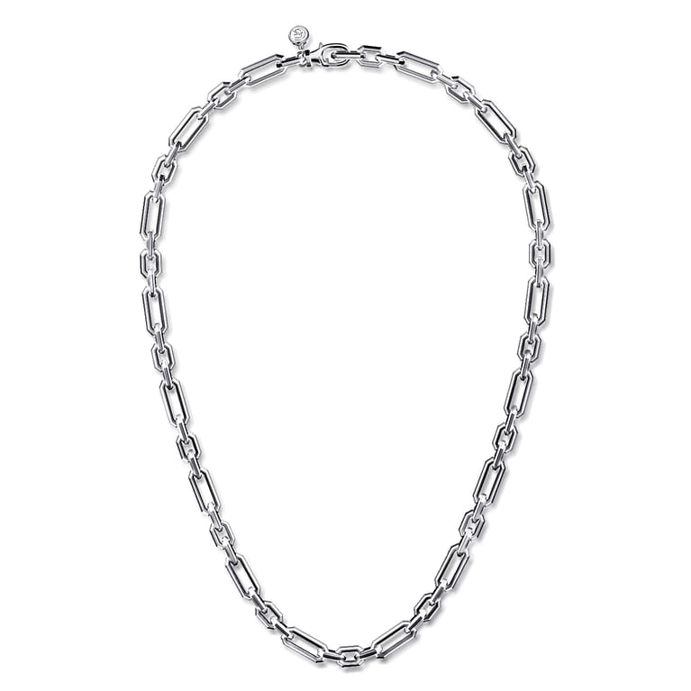 20 Inch 6.4mm 925 Sterling Silver Figaro Chain Necklace - Shot 2