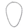 20 Inch 6.4mm 925 Sterling Silver Figaro Chain Necklace