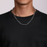 20 Inch 6.4mm 925 Sterling Silver Figaro Chain Necklace