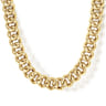 20 Inch 7mm 14K Yellow Gold Men's Solid Cuban Link Chain Necklace
