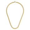 20 Inch 7mm 14K Yellow Gold Men's Solid Cuban Link Chain Necklace