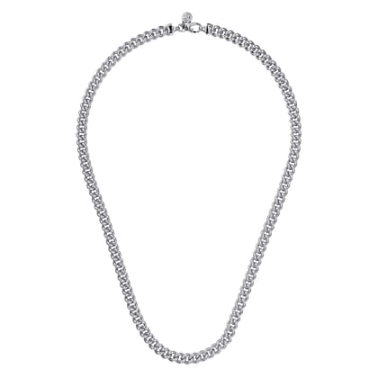 20 Inch 7mm 925 Sterling Silver Men's Solid Cuban Link Chain Necklace