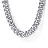 20 Inch 7mm 925 Sterling Silver Men's Solid Diamond Cut Cuban Link Necklace