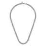 20 Inch 7mm 925 Sterling Silver Men's Solid Diamond Cut Cuban Link Necklace