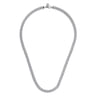 20 Inch 7mm 925 Sterling Silver Solid Men's Cuban Link Chain Necklace