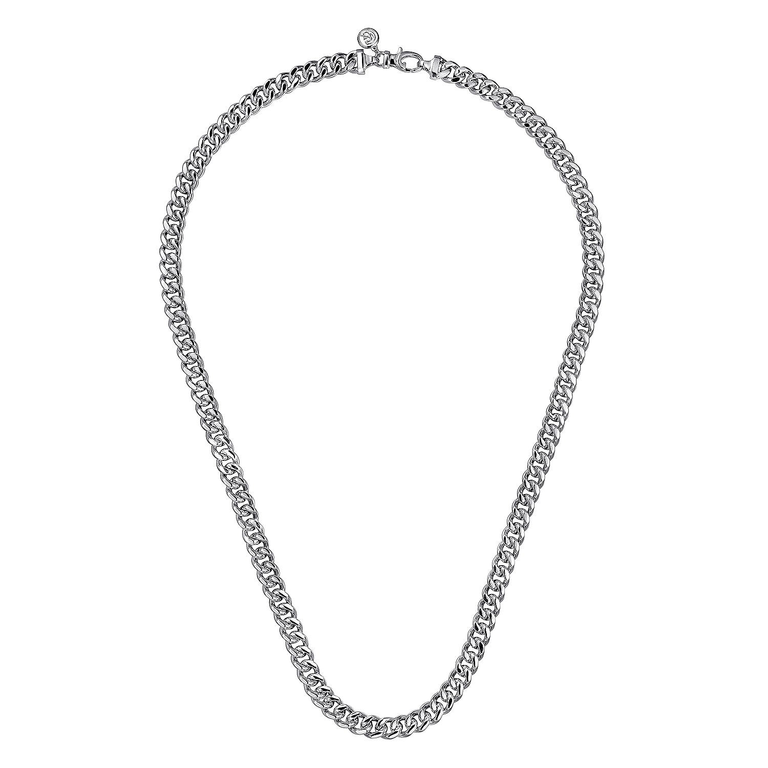 20 Inch 7mm 925 Sterling Silver Solid Men's Diamond Cut Cuban Link Necklace - Shot 2