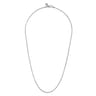 22 Inch 1.9mm 925 Sterling Silver Men's Solid Wheat Chain Necklace