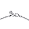 22 Inch 14K White Gold Hollow Men's Wheat Chain Necklace