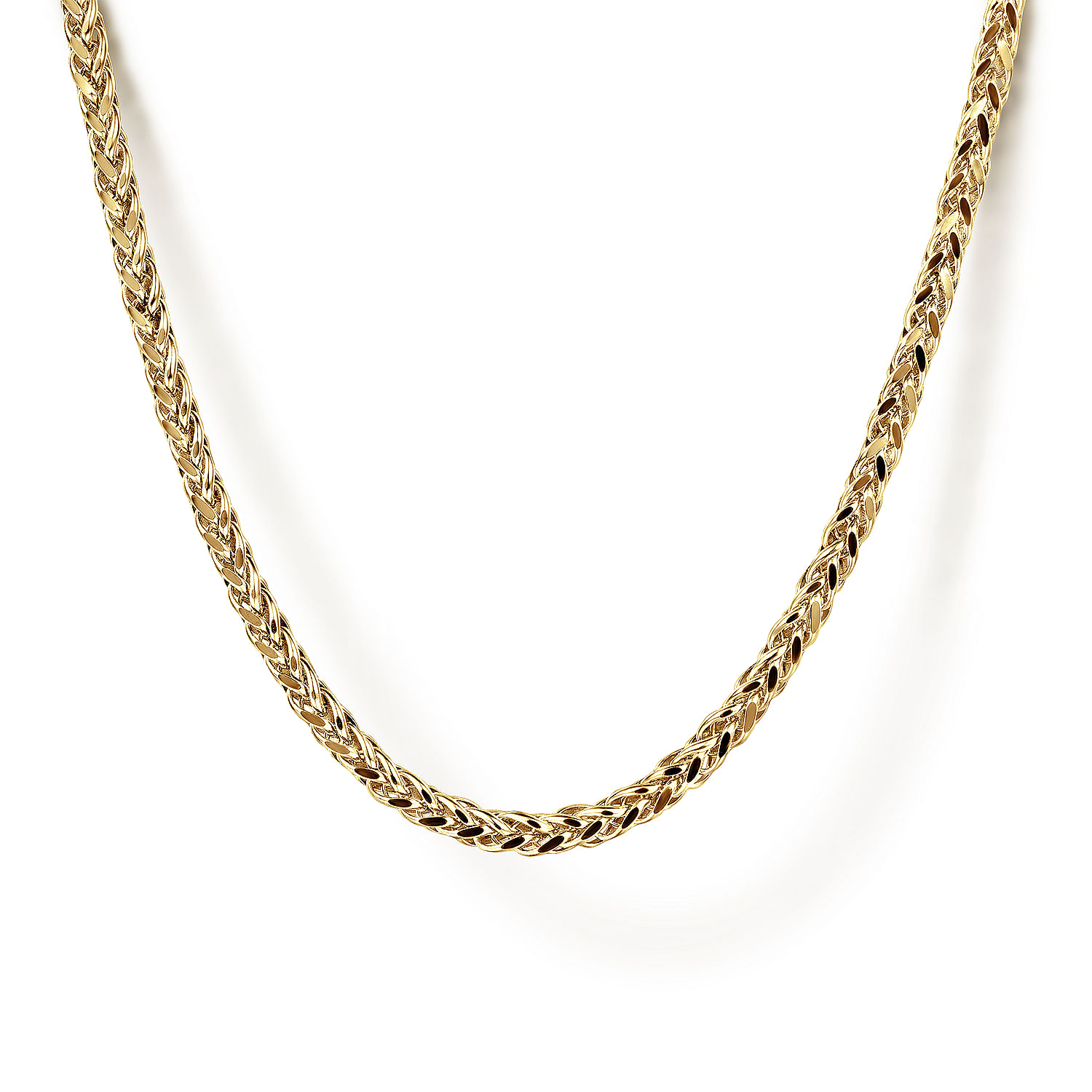 22-Inch-14K-Yellow-Gold-Hollow-Men's-Wheat-Chain-Necklace1