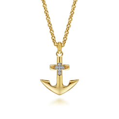 22-Inch-14K-Yellow-Gold-Wheat-Diamond-Anchor-Pendant-Necklace1
