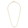 22 Inch 2.5mm 14K Yellow Gold Solid Men's Box Chain Necklace