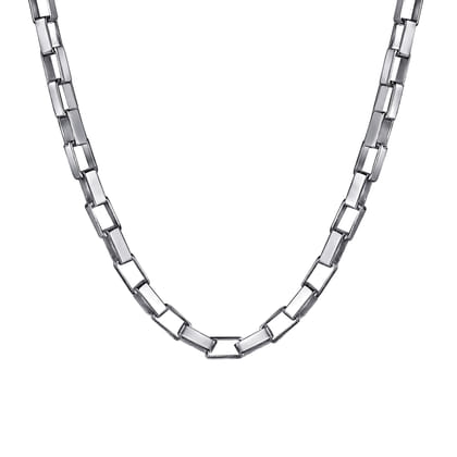22 Inch 2.5mm 925 Sterling Silver Men's Solid Box Chain Necklace