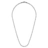22 Inch 2.5mm 925 Sterling Silver Men's Solid Box Chain Necklace