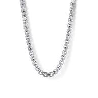 22 Inch 2.5mm 925 Sterling Silver Men's Solid Round Box Chain Necklace