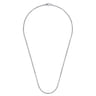 22 Inch 2.5mm 925 Sterling Silver Men's Solid Round Box Chain Necklace