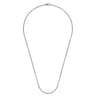 22 Inch 2.5mm 925 Sterling Silver Men's Solid Round Box Chain Necklace