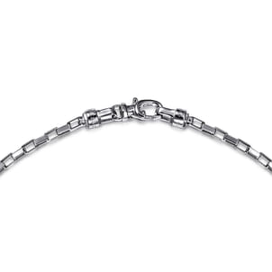 22 Inch 2.5mm 925 Sterling Silver Solid Men's Box Chain Necklace