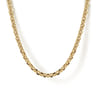 22 Inch 2.85mm 14K Yellow Gold Men's Hollow Link Chain Necklace