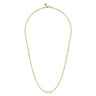 22 Inch 2.85mm 14K Yellow Gold Men's Hollow Link Chain Necklace