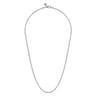 22 Inch 2.85mm 925 Sterling Silver Men's Solid Link Chain Necklace
