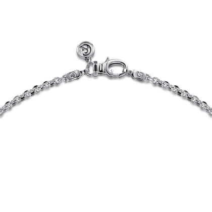 22 Inch 2.85mm 925 Sterling Silver Men's Solid Link Chain Necklace